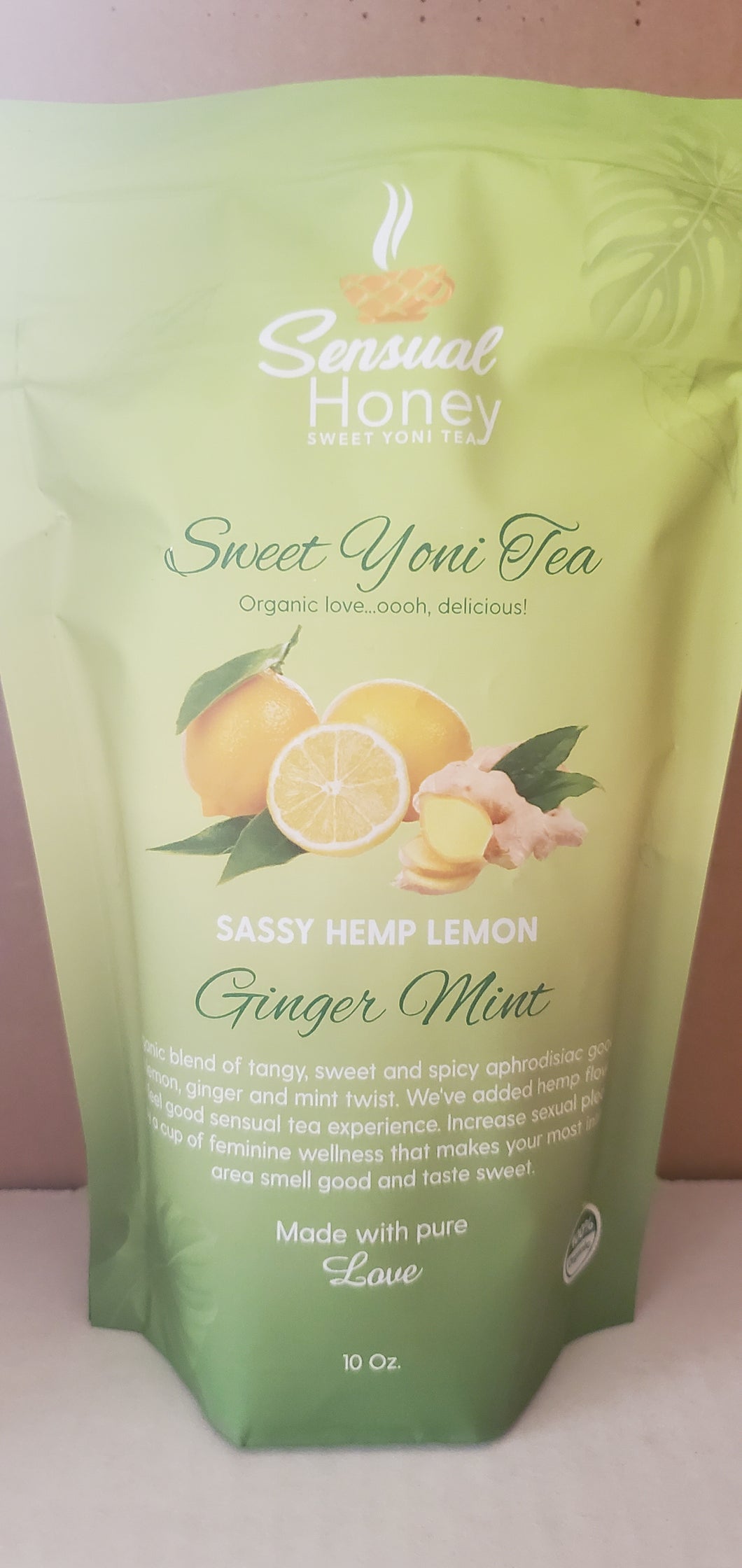 Sweet Yoni Sassy Hemp Lemon Ginger Mint Tea